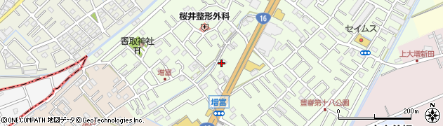 埼玉県春日部市増富142周辺の地図