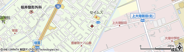 埼玉県春日部市増富358周辺の地図