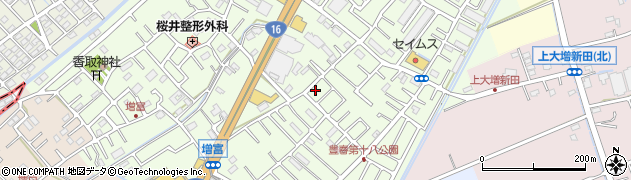 埼玉県春日部市増富382周辺の地図