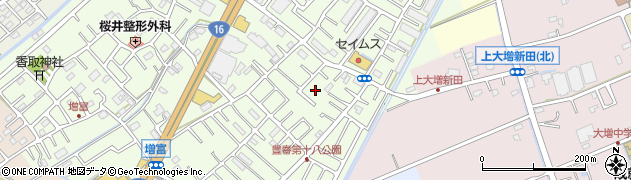 埼玉県春日部市増富364周辺の地図