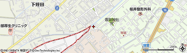 埼玉県春日部市増富1周辺の地図