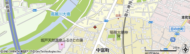 埼玉県坂戸市中富町57周辺の地図