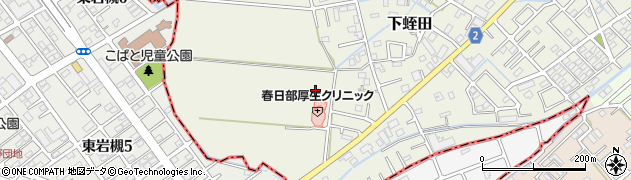 埼玉県春日部市下蛭田周辺の地図
