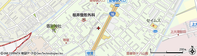 埼玉県春日部市増富126周辺の地図