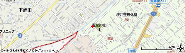 埼玉県春日部市増富65周辺の地図