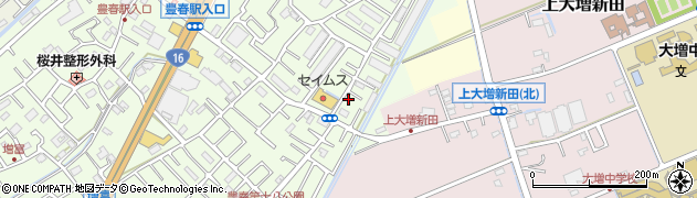 埼玉県春日部市増富406-3周辺の地図