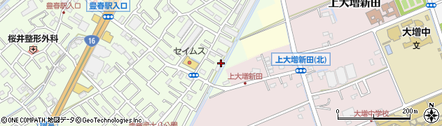埼玉県春日部市増富407周辺の地図