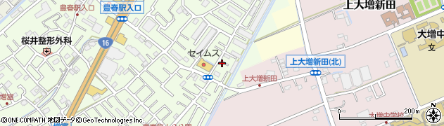 埼玉県春日部市増富406周辺の地図