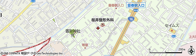 埼玉県春日部市増富92周辺の地図