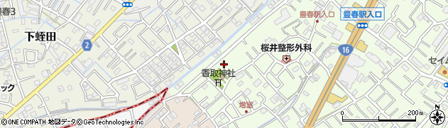 埼玉県春日部市増富56周辺の地図