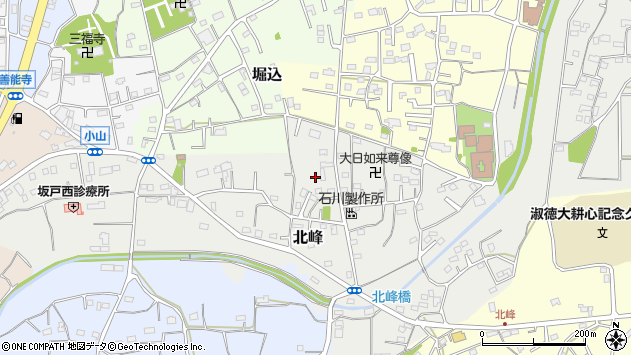 〒350-0258 埼玉県坂戸市北峰の地図