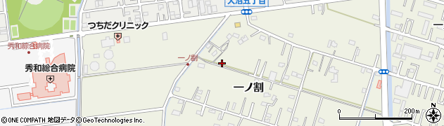 埼玉県春日部市一ノ割1348周辺の地図