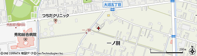 埼玉県春日部市一ノ割1232周辺の地図