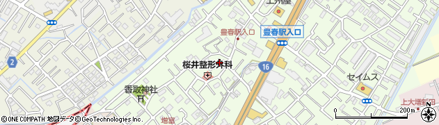 埼玉県春日部市増富98周辺の地図