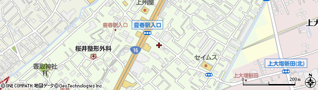 埼玉県春日部市増富337周辺の地図