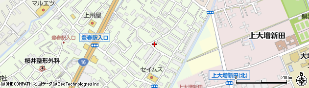 埼玉県春日部市増富448周辺の地図