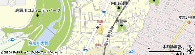 埼玉県坂戸市泉町周辺の地図