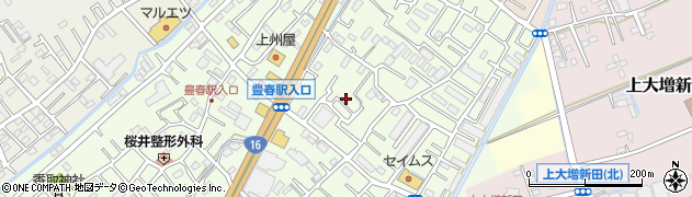 埼玉県春日部市増富555周辺の地図