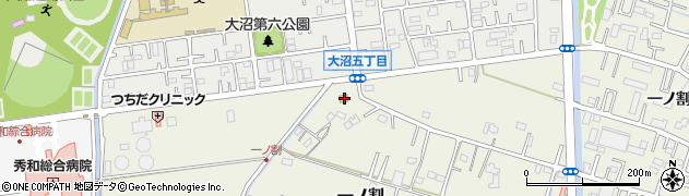 埼玉県春日部市一ノ割1362周辺の地図
