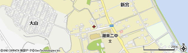 茨城県警察本部　行方警察署新宮駐在所周辺の地図