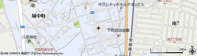 茨城県牛久市牛久町19周辺の地図