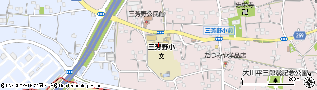 坂戸市立三芳野小学校周辺の地図
