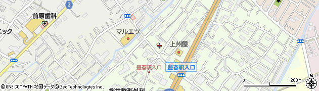 埼玉県春日部市増富606周辺の地図