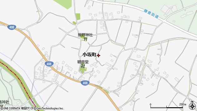 〒300-1286 茨城県牛久市小坂町の地図