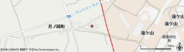 茨城県牛久市井ノ岡町4157周辺の地図