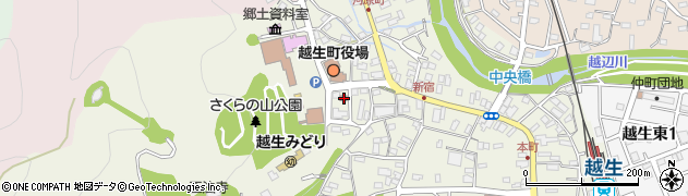 越生高取郵便局周辺の地図