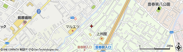 埼玉県春日部市増富605-14周辺の地図