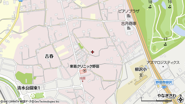 〒278-0042 千葉県野田市吉春の地図