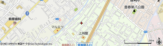 埼玉県春日部市増富605-30周辺の地図