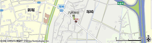 塚崎周辺の地図