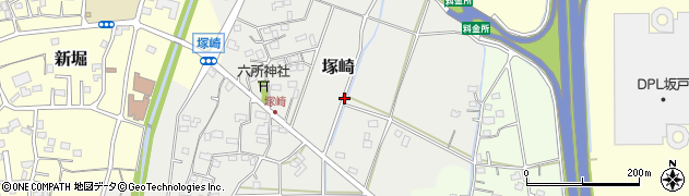 埼玉県坂戸市塚崎周辺の地図