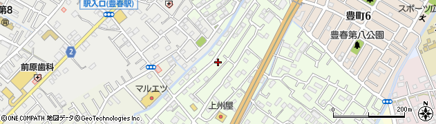 埼玉県春日部市増富698周辺の地図