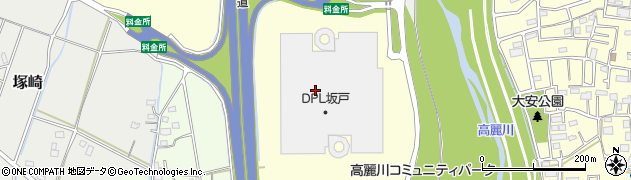 埼玉県坂戸市西インター周辺の地図