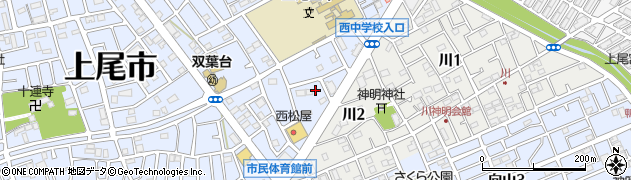 埼玉県上尾市川139周辺の地図
