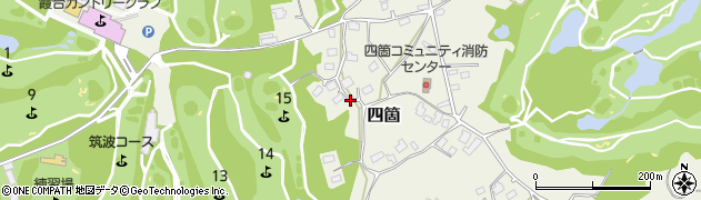 茨城県稲敷市四箇周辺の地図