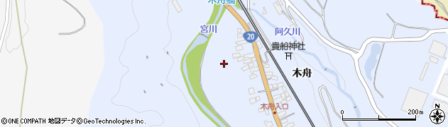 長野県茅野市金沢木舟周辺の地図