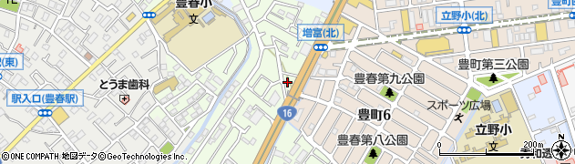 埼玉県春日部市増富722周辺の地図