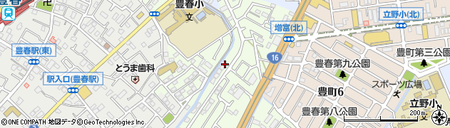 埼玉県春日部市増富642周辺の地図