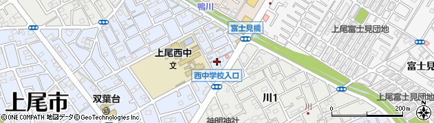 埼玉県上尾市川161周辺の地図