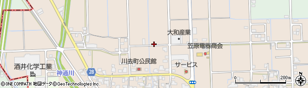 福井県鯖江市川去町周辺の地図