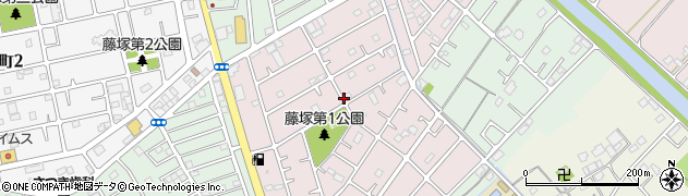 埼玉県春日部市六軒町周辺の地図