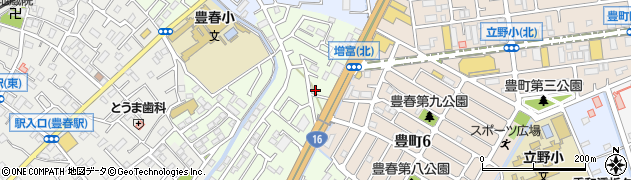 埼玉県春日部市増富725周辺の地図