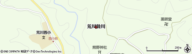 埼玉県秩父市荒川贄川周辺の地図
