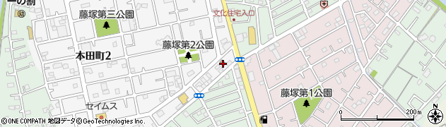 春日部藤塚郵便局周辺の地図