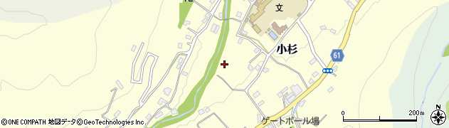 埼玉県入間郡越生町小杉周辺の地図