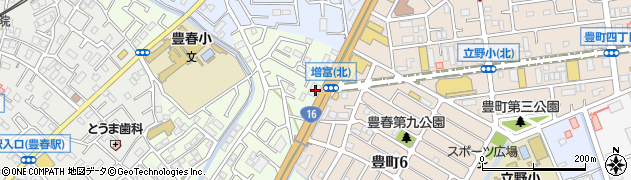 埼玉県春日部市増富733周辺の地図